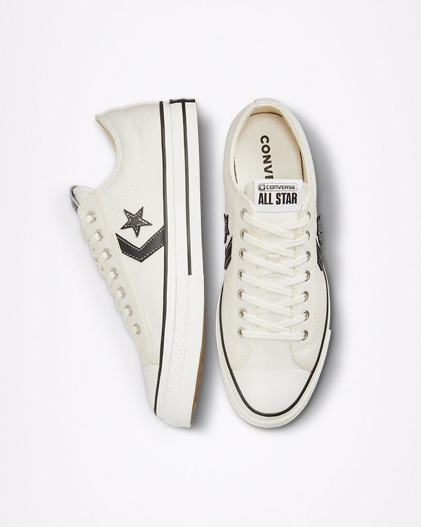 Pánské Boty Nízké Converse Star Player 76 Bílé Černé | CZ LOMT43